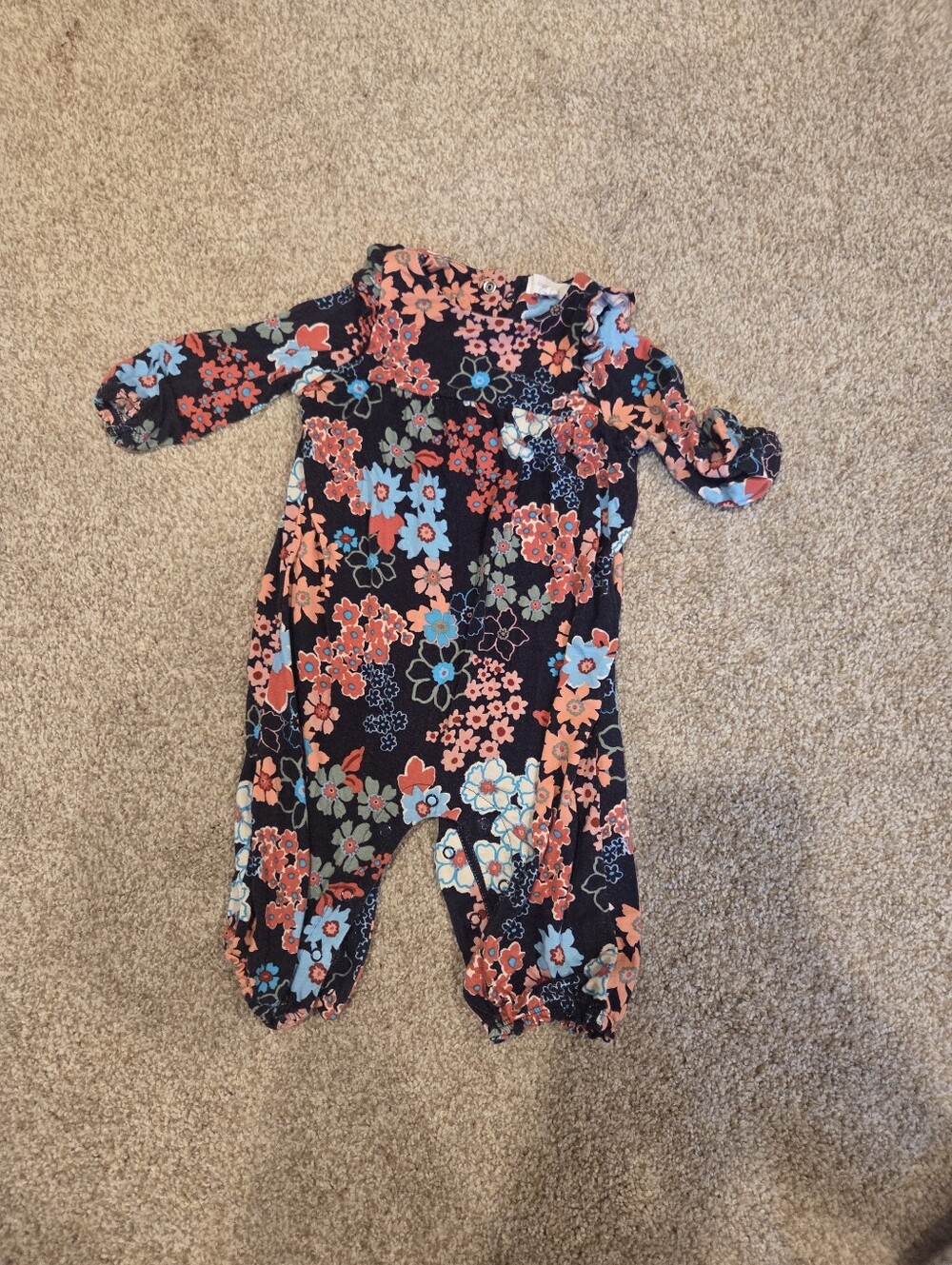 Angel Dear Floral Bamboo Viscose Romper | 3-6 Months